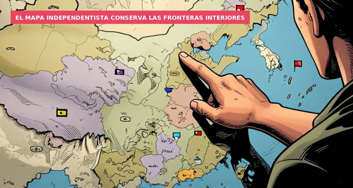 El mapa independentista conserva las fronteras interiores