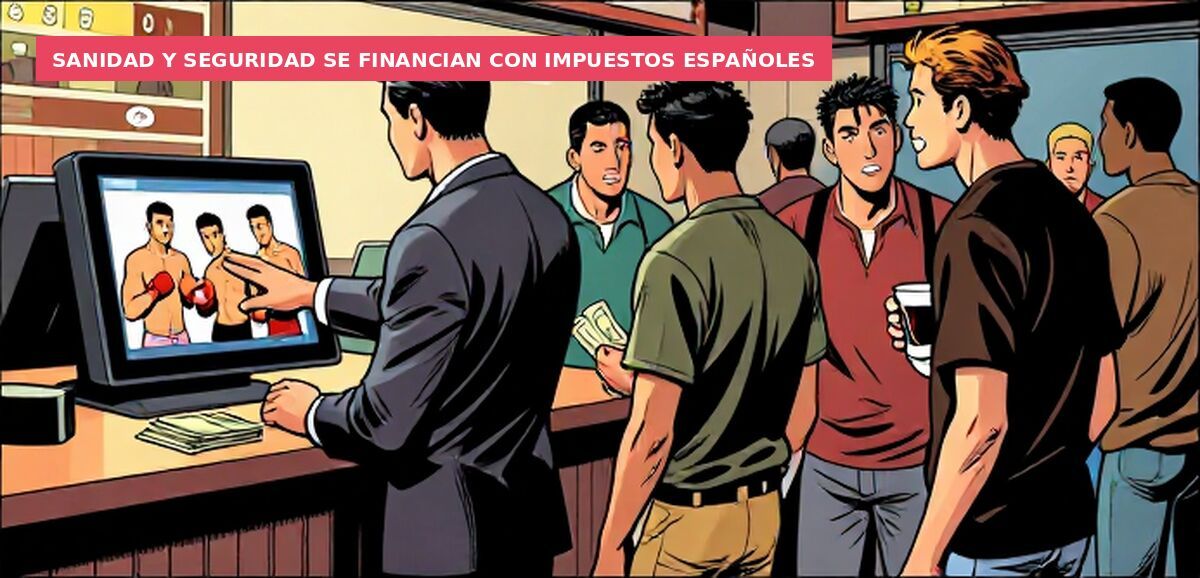 Sanidad y seguridad se financian con impuestos españoles