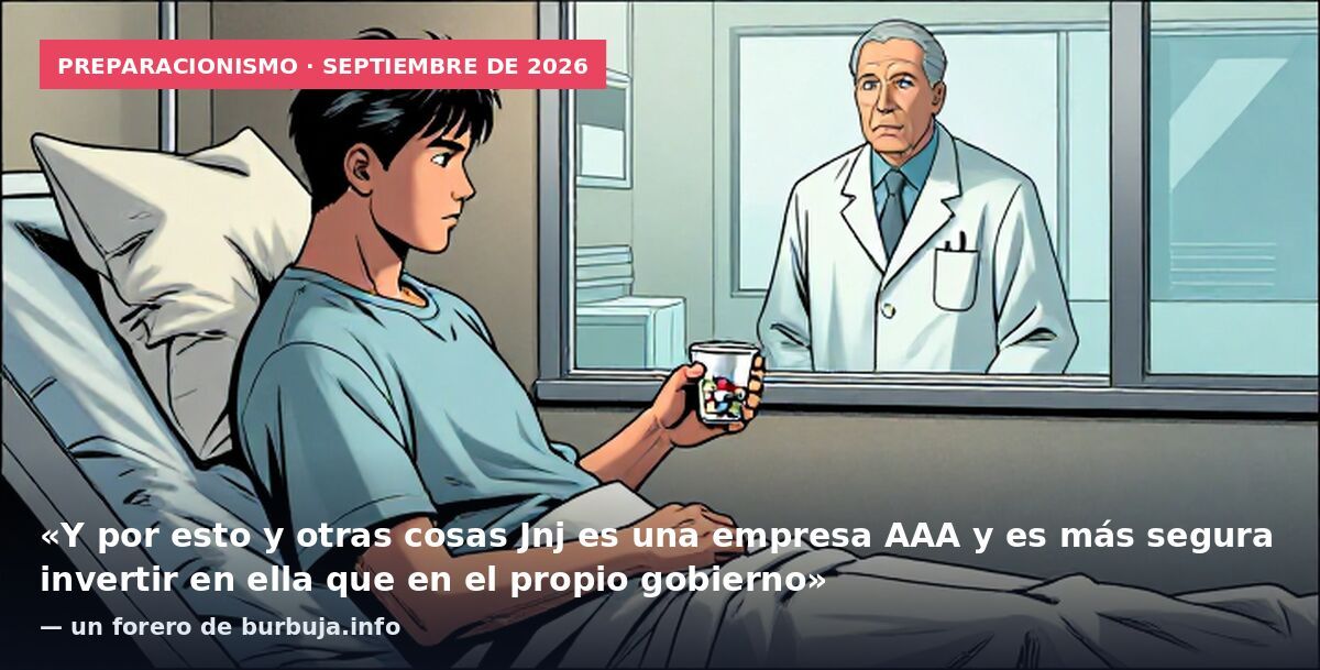 Preparacionismo · septiembre de 2026: «Y por esto y otras cosas Jnj es una empresa AAA y es más segura invertir en ella que en el propio gobierno» — un forero de burbuja.info