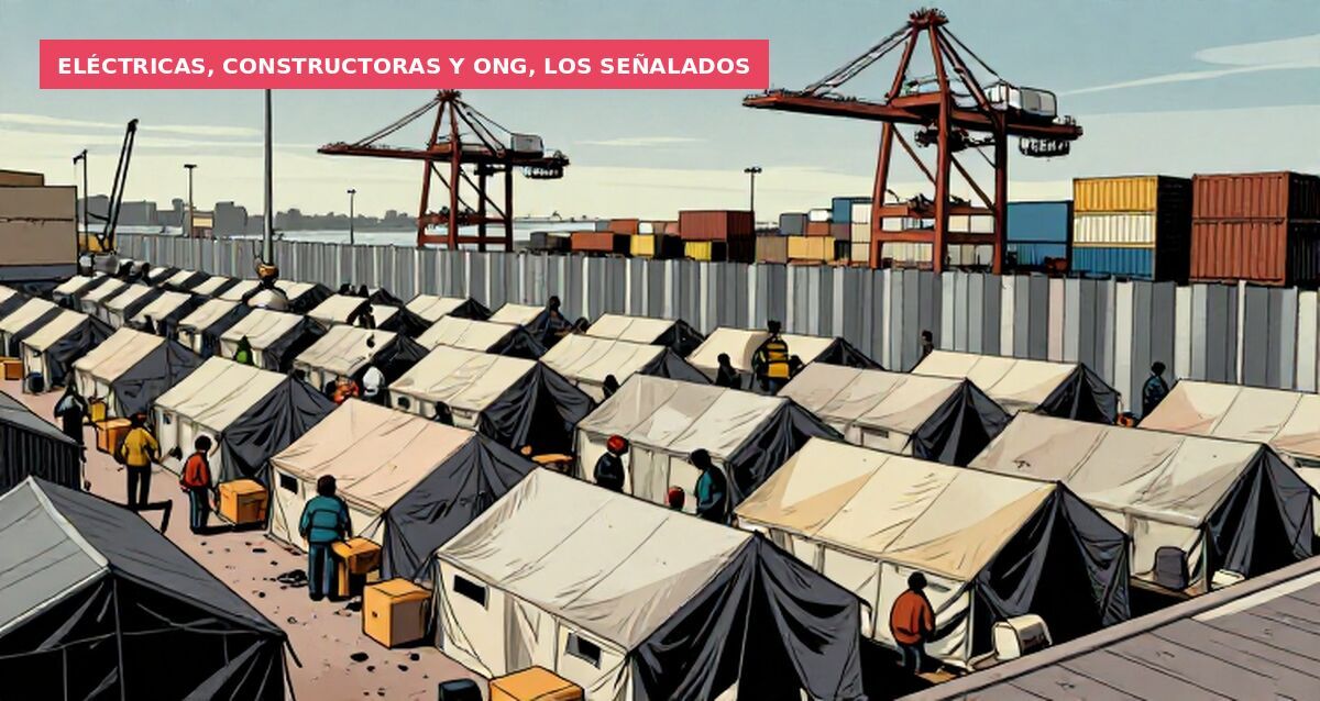Eléctricas, constructoras y ONG, los señalados