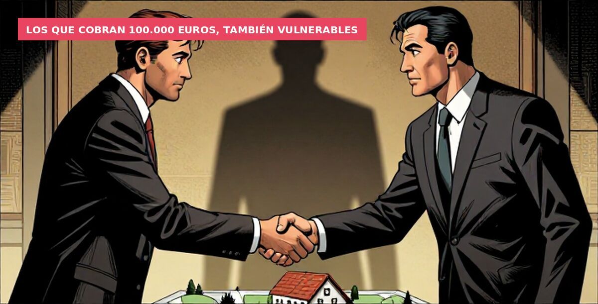 Los que cobran 100.000 euros, también vulnerables