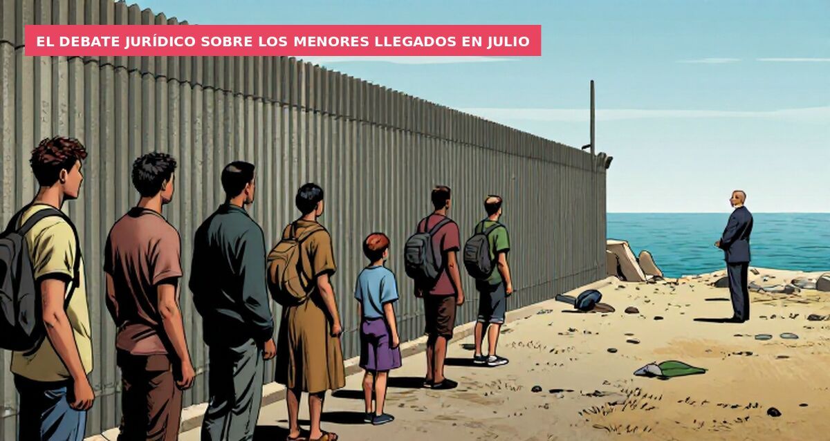 El debate jurídico sobre los menores llegados en julio