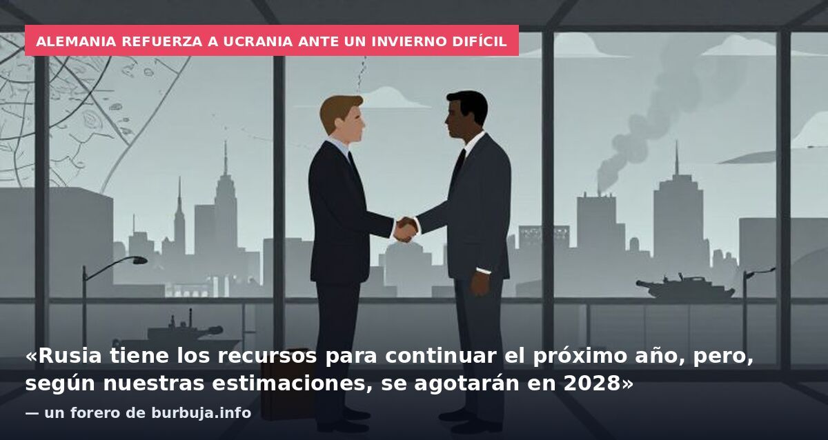 Alemania refuerza a Ucrania ante un invierno difícil: «Rusia tiene los recursos para continuar el próximo año, pero, según nuestras estimaciones, se agotarán en 2028» — un forero de burbuja.info