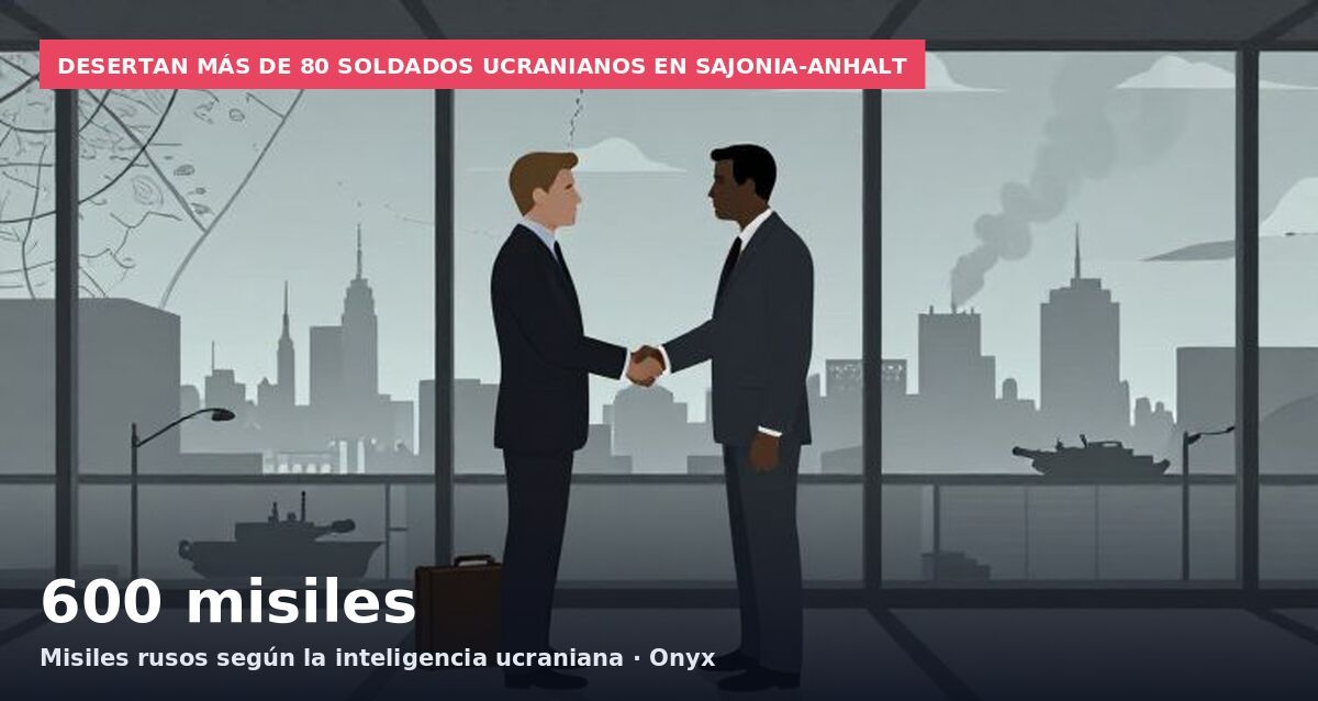 Desertan más de 80 soldados ucranianos en Sajonia-Anhalt: 600 misiles Misiles rusos según la inteligencia ucraniana · Onyx