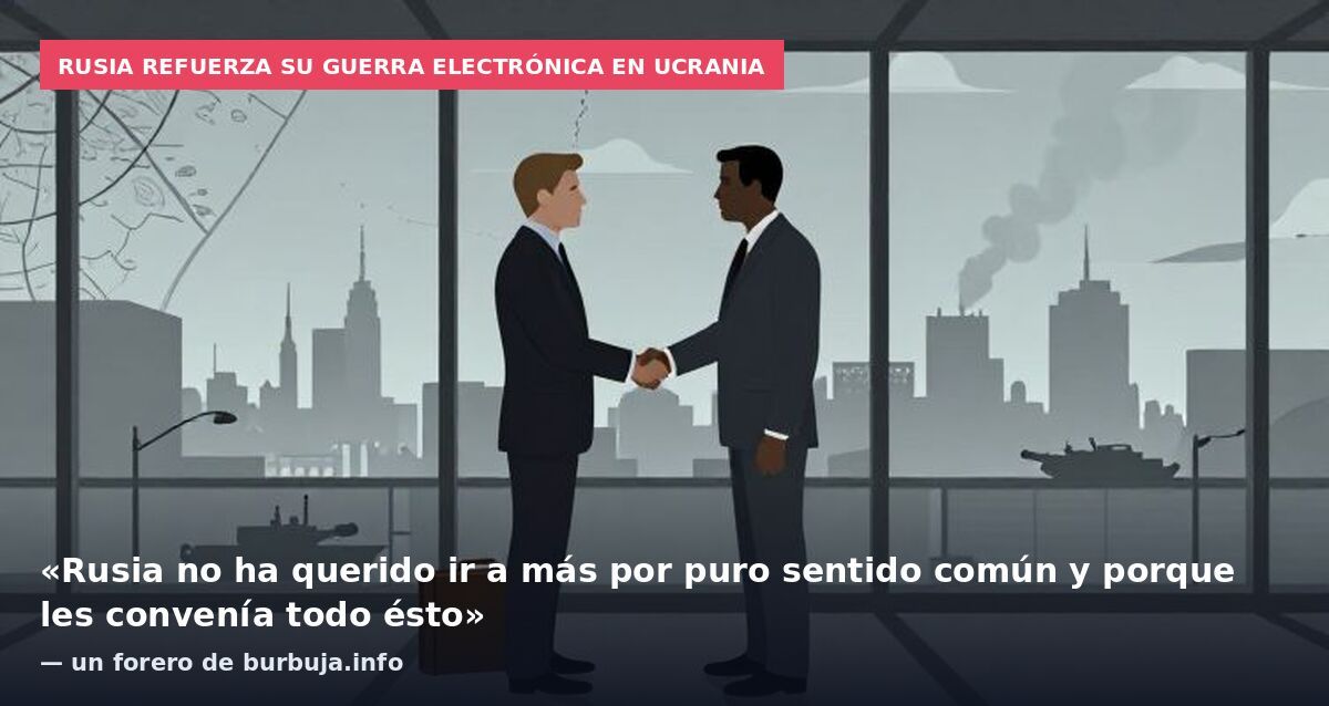 Rusia refuerza su guerra electrónica en Ucrania: «Rusia no ha querido ir a más por puro sentido común y porque les convenía todo ésto» — un forero de burbuja.info