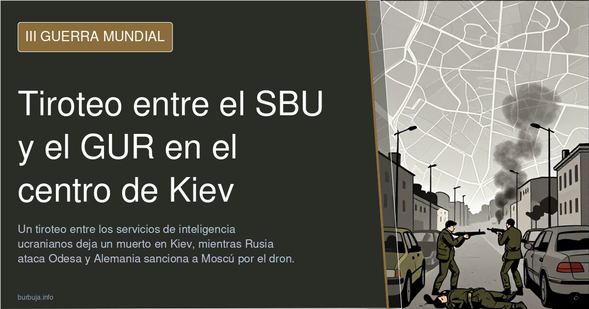 Tiroteo entre el SBU y el GUR en el centro de Kiev