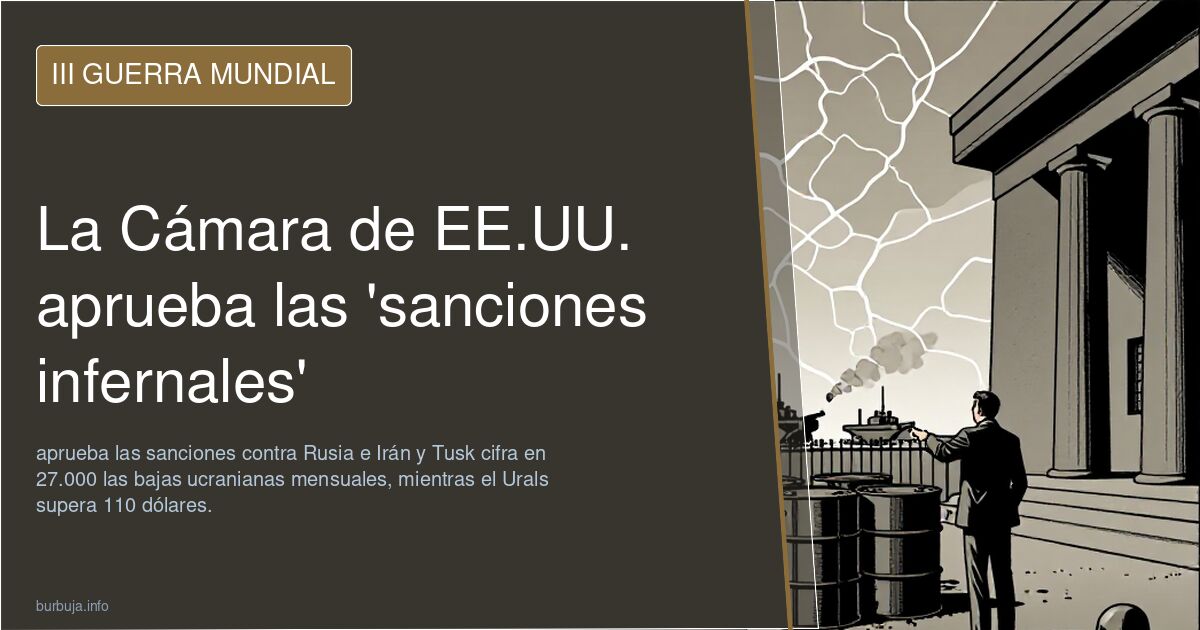 La Cámara de EE.UU. aprueba las 'sanciones infernales'