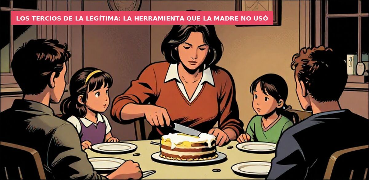 Los tercios de la legítima: la herramienta que la madre no usó