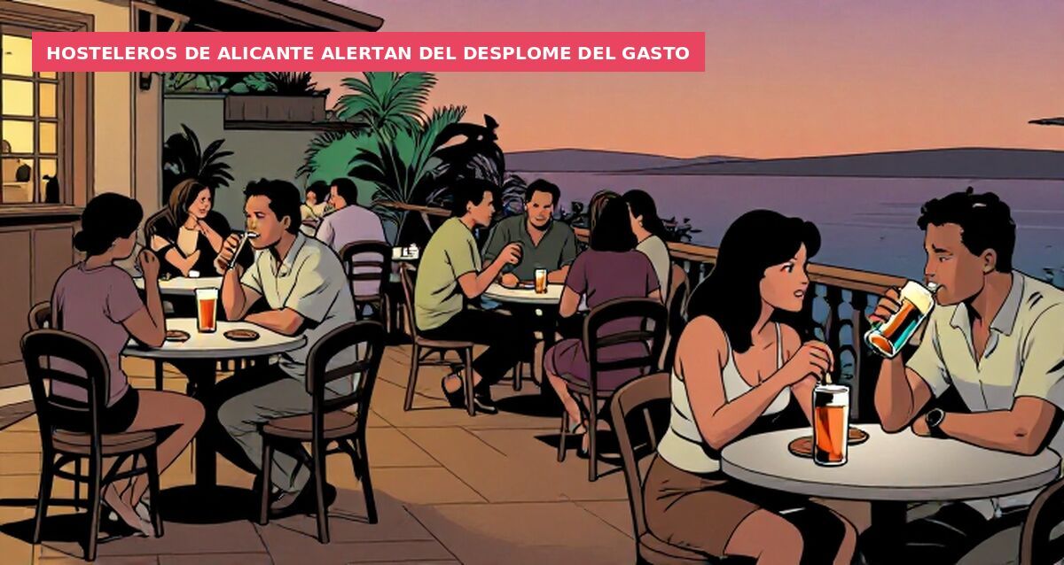 Hosteleros de Alicante alertan del desplome del gasto