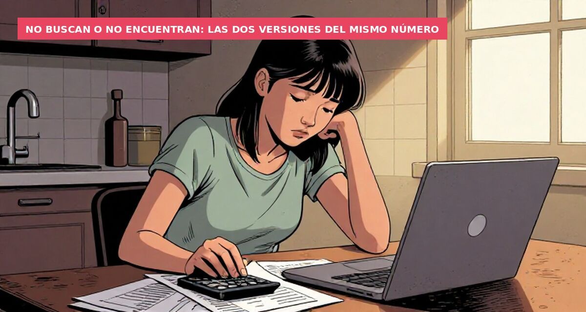 No buscan o no encuentran: las dos versiones del mismo número