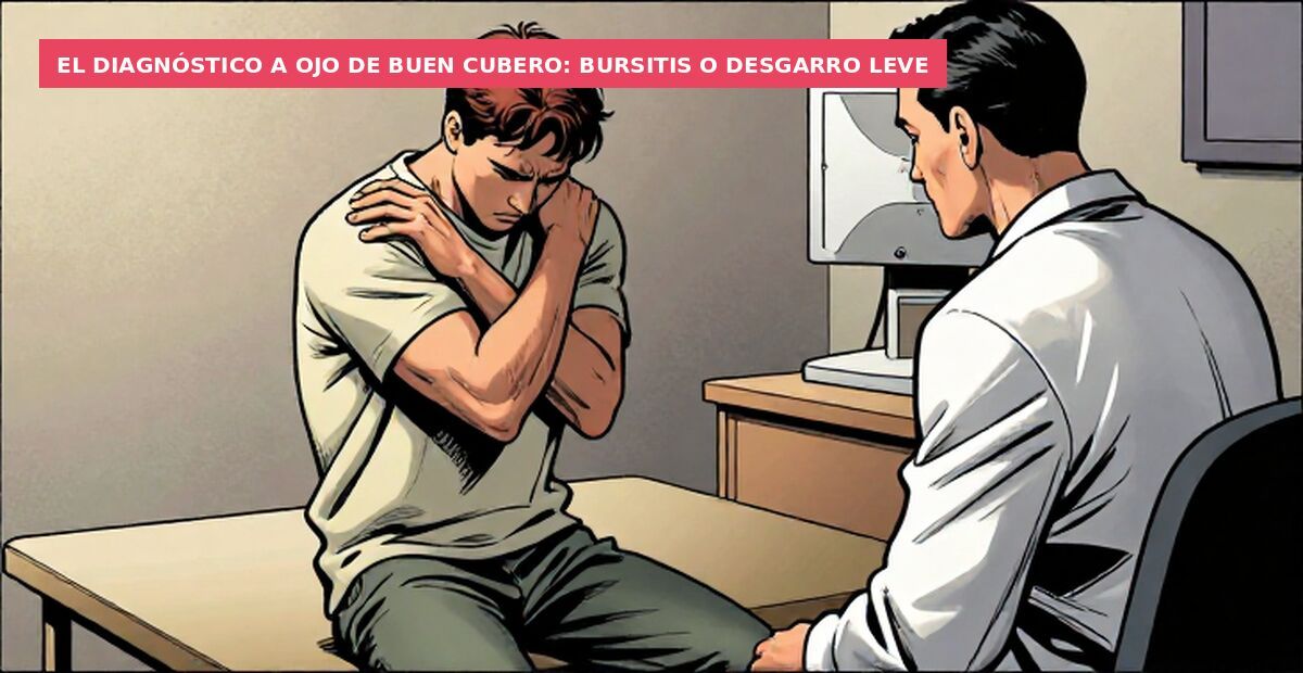 El diagnóstico a ojo de buen cubero: bursitis o desgarro leve