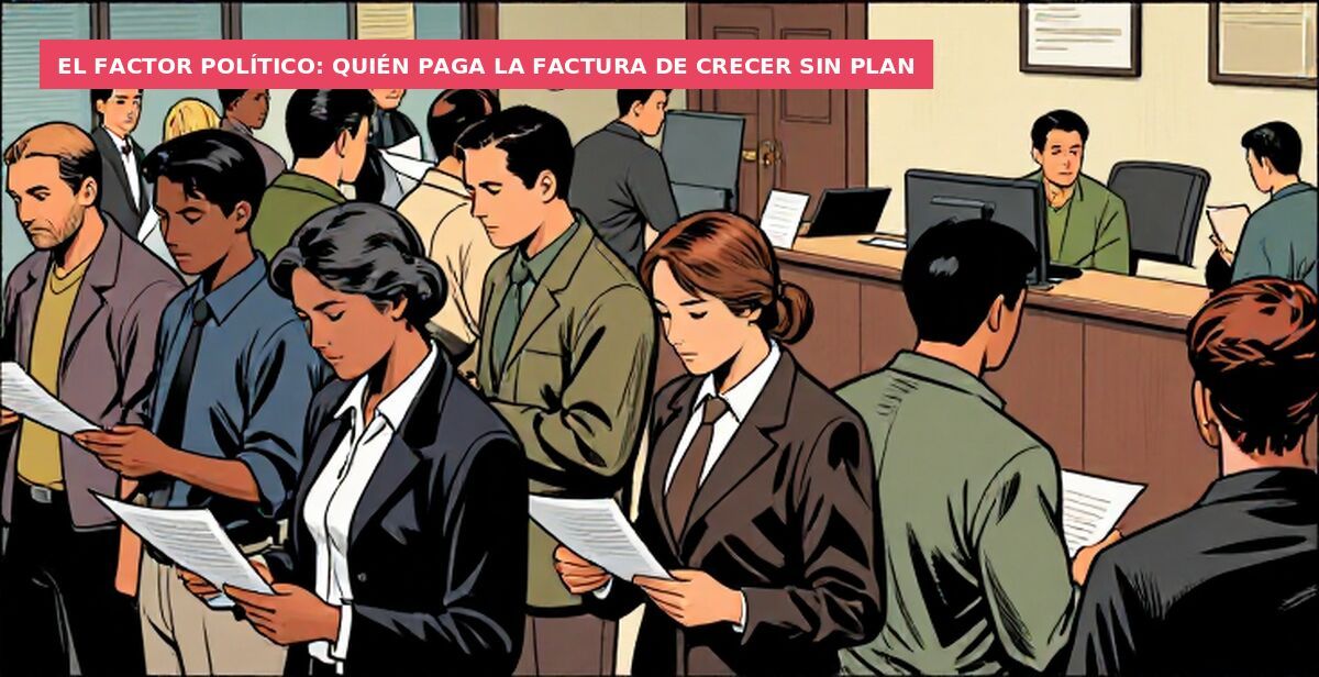 El factor político: quién paga la factura de crecer sin plan