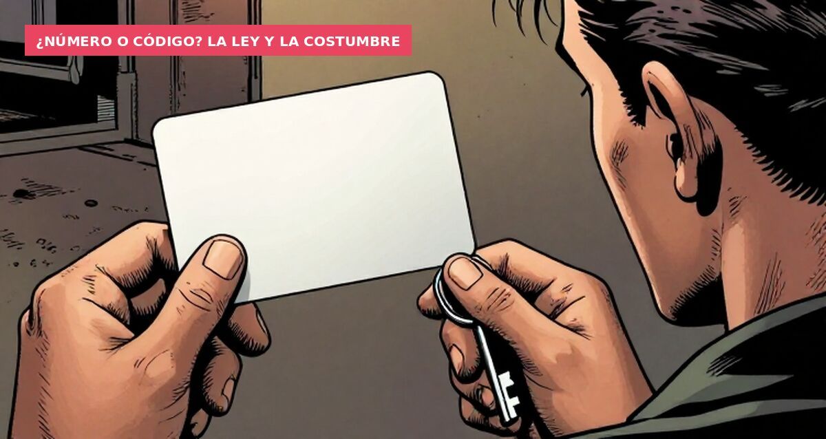 ¿Número o código? La ley y la costumbre