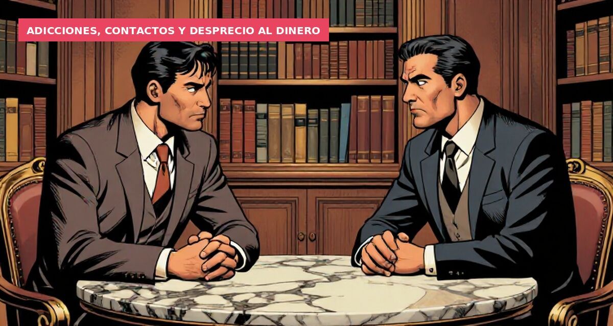 Adicciones, contactos y desprecio al dinero