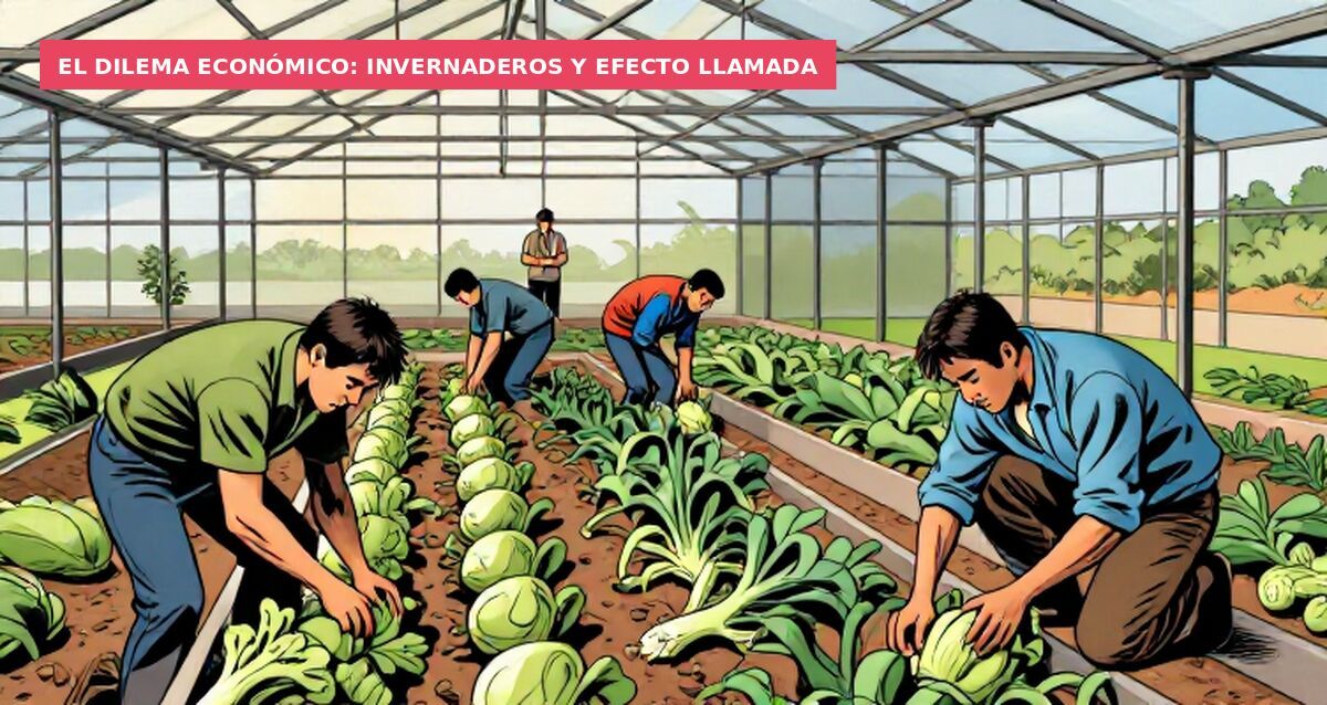 El dilema económico: invernaderos y efecto llamada