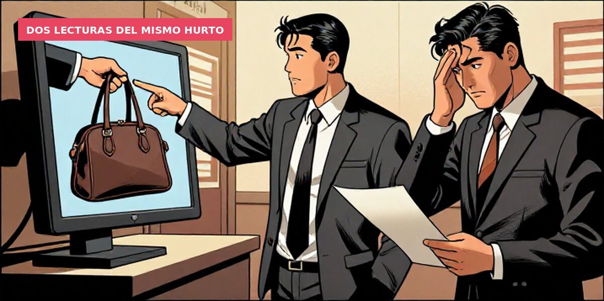 Dos lecturas del mismo hurto