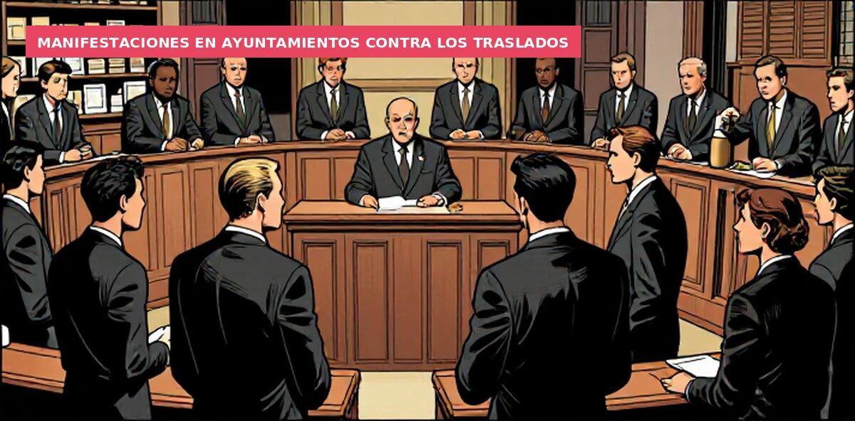 Manifestaciones en ayuntamientos contra los traslados