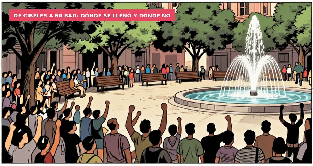 De Cibeles a Bilbao: dónde se llenó y dónde no