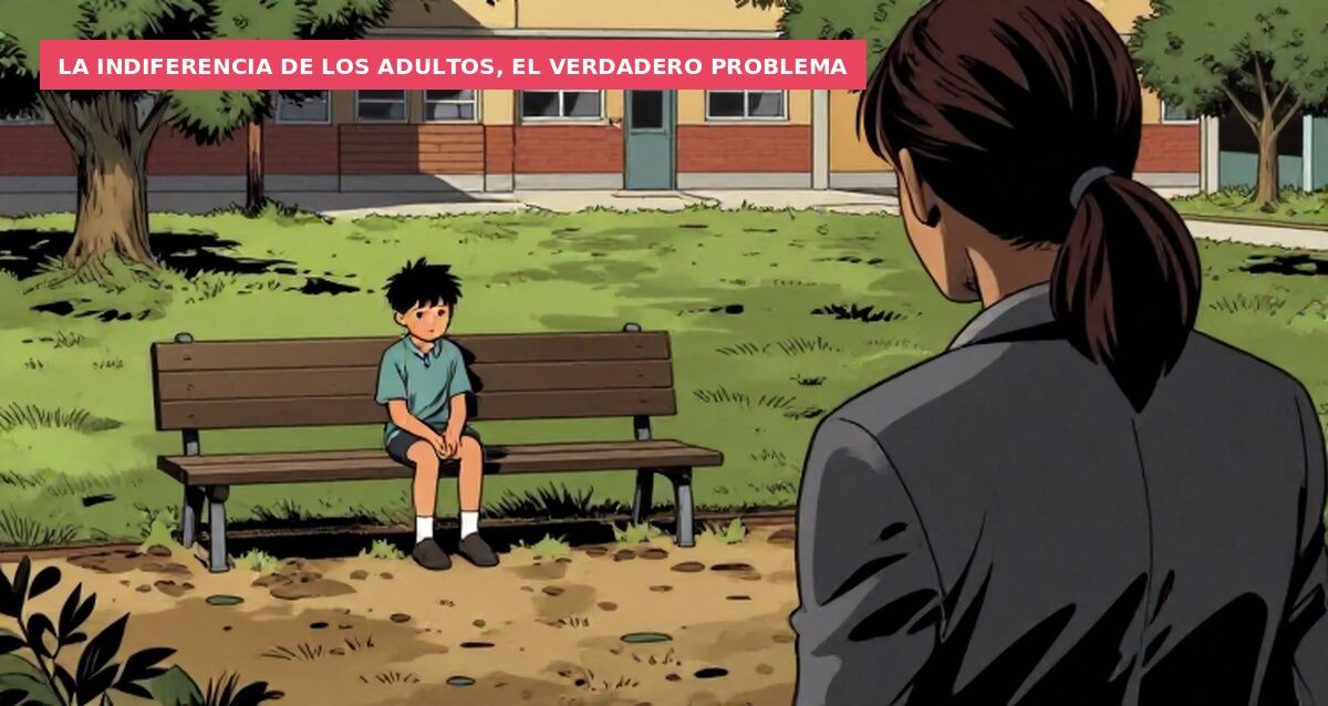 La indiferencia de los adultos, el verdadero problema