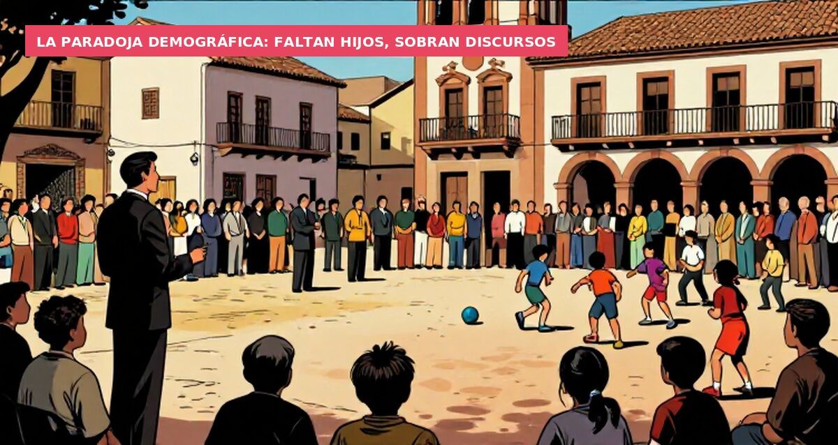 La paradoja demográfica: faltan hijos, sobran discursos