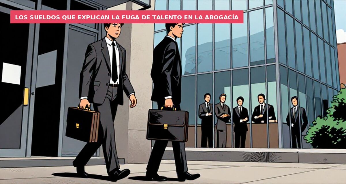 Los sueldos que explican la fuga de talento en la abogacía