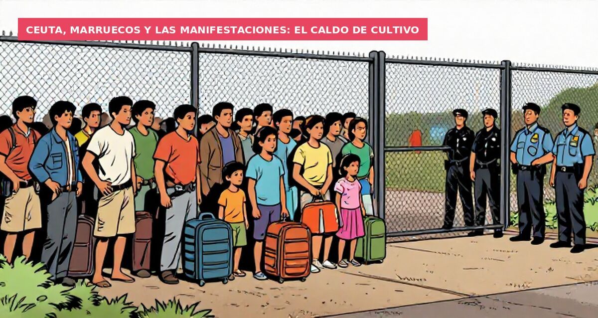 Ceuta, Marruecos y las manifestaciones: el caldo de cultivo