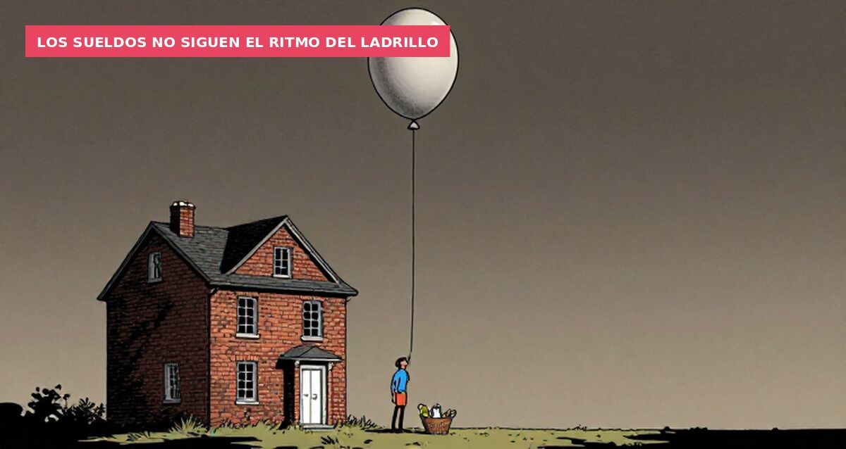 Los sueldos no siguen el ritmo del ladrillo
