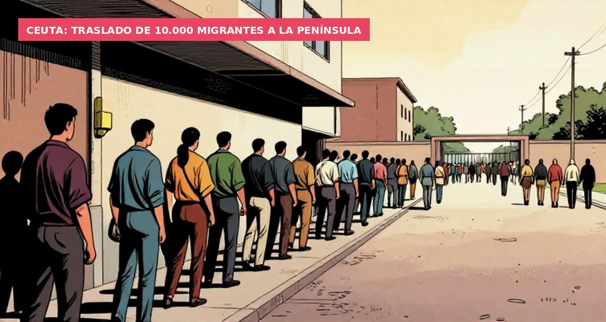 Ceuta: traslado de 10.000 migrantes a la península