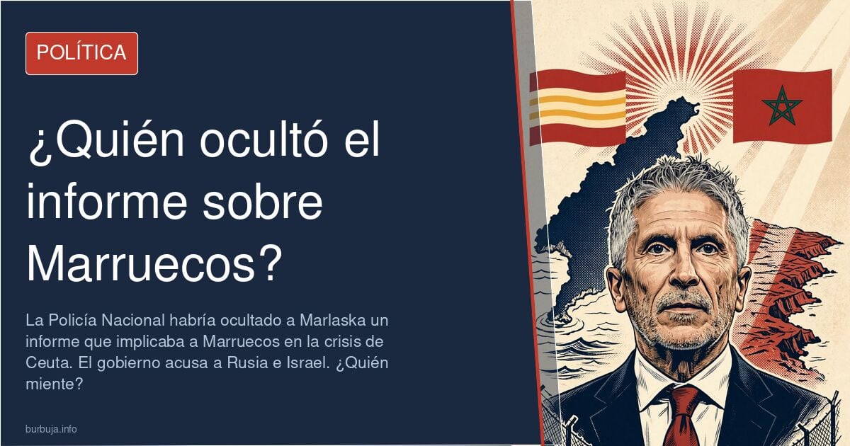 Imagen de la frontera de Ceuta con agentes policiales y migrantes, en el contexto del informe CENIF que señala a Marruecos