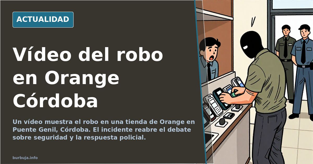 Burglary at Orange Store in Córdoba: The Video Reigniting Security Debate