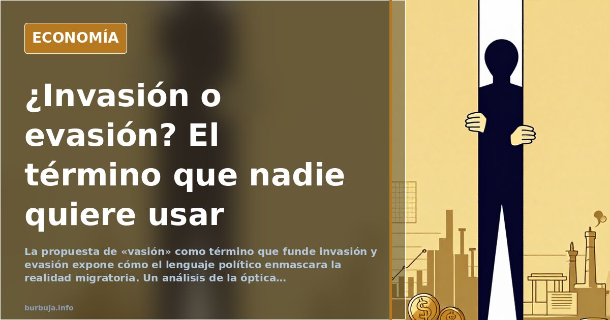 Vasión: el neologismo que desnuda la hipocresía del lenguaje migratorio