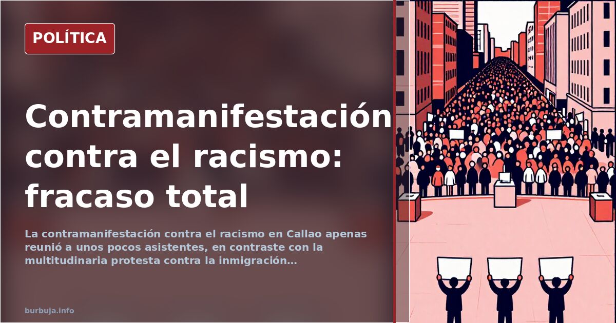 Contramanifestación contra el racismo en Callao: fracaso y críticas