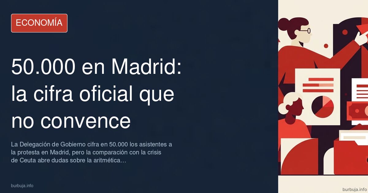 Multitud de personas en la plaza de Cibeles de Madrid durante una manifestación, con banderas de España y ambiente de concent