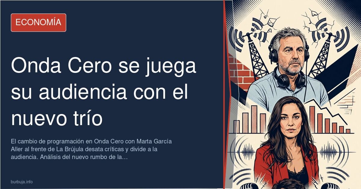 Carlos Alsina y Marta García Aller, protagonistas del cambio de programación en Onda Cero