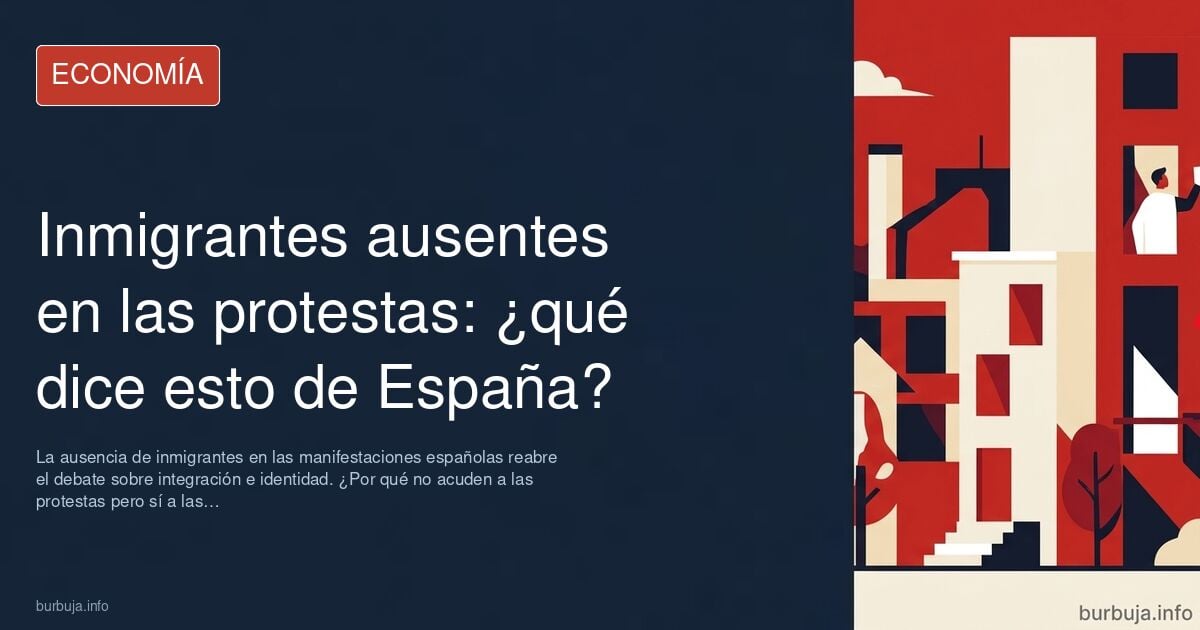Manifestación en Madrid con multitud de personas, sin presencia de inmigrantes latinoamericanos