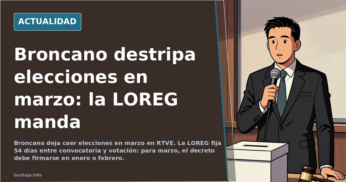 David Broncano en la presentación de la nueva temporada de RTVE hablando de elecciones anticipadas en marzo
