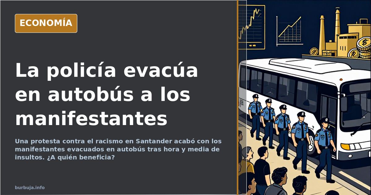 Protesta contra el racismo en Santander acaba en evacuación