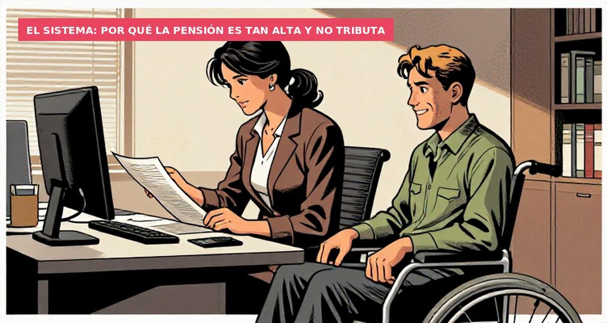 El sistema: por qué la pensión es tan alta y no tributa