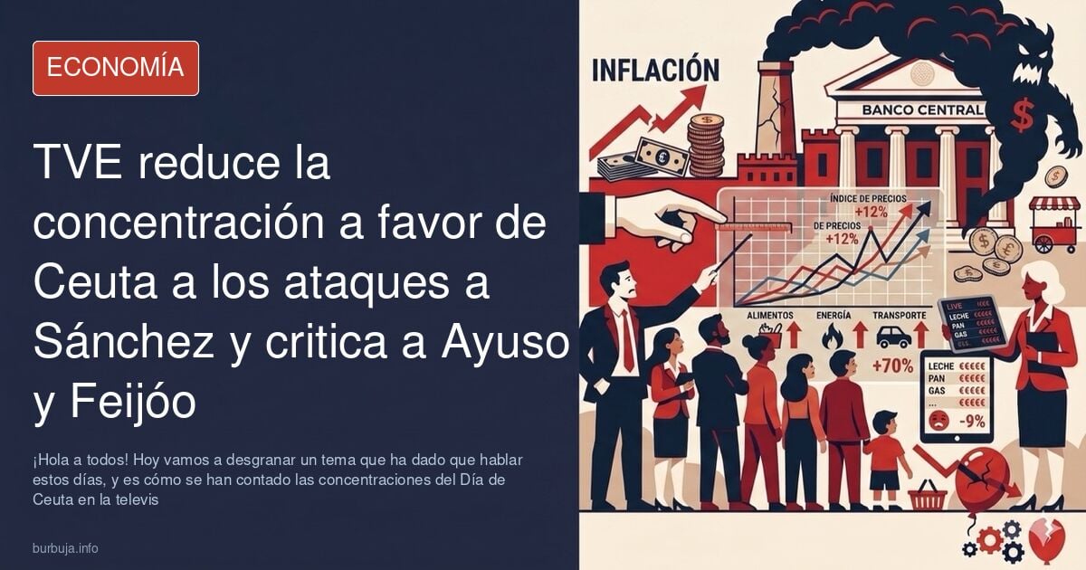 TVE reduce la concentración a favor de Ceuta a los ataques a Sánchez y critica a Ayuso y Feijóo