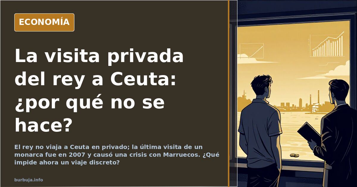 The King Does Not Visit Ceuta: The Private Trip No One Pursues