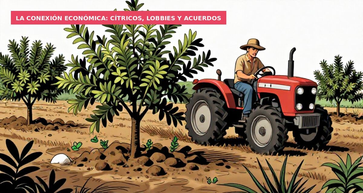 La conexión económica: cítricos, lobbies y acuerdos