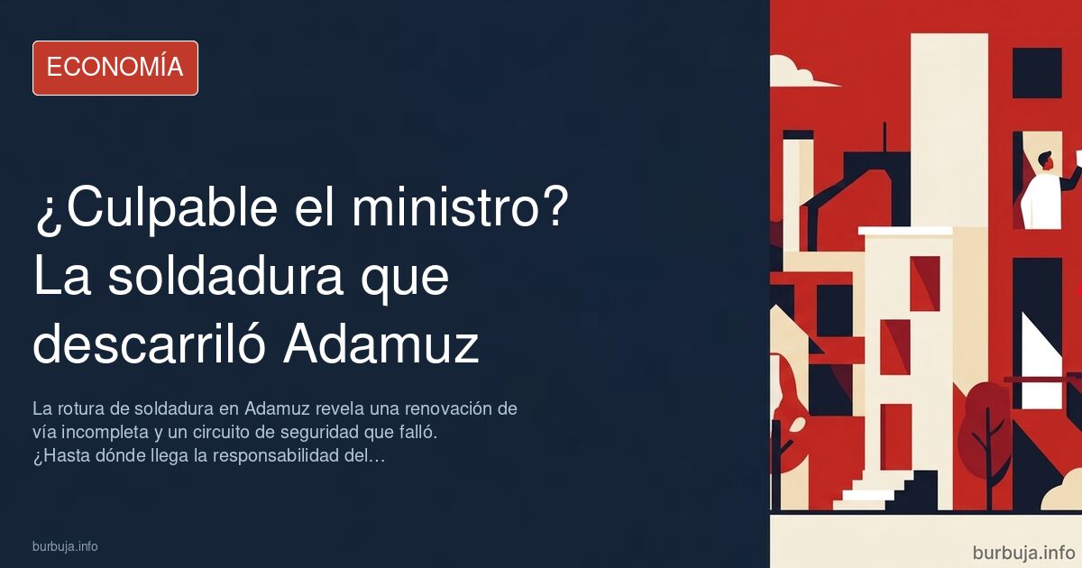 Tren descarrilado en Adamuz con vía rota y soldadura defectuosa