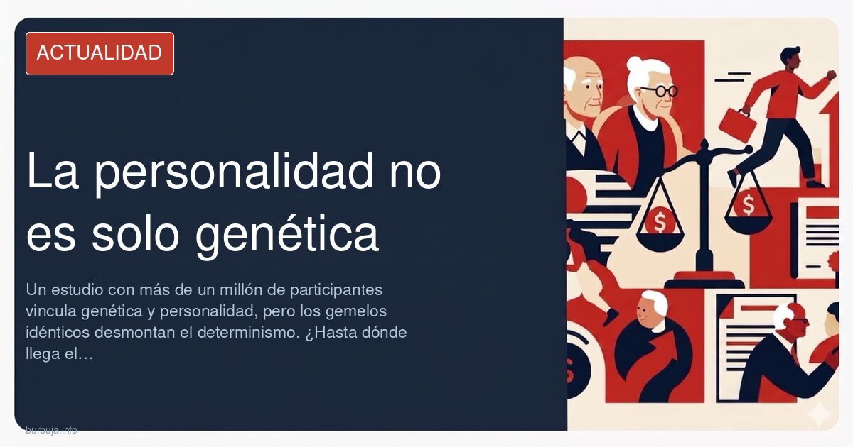 Cerebro humano con ADN y circuitos, representando la conexión entre genética y personalidad
