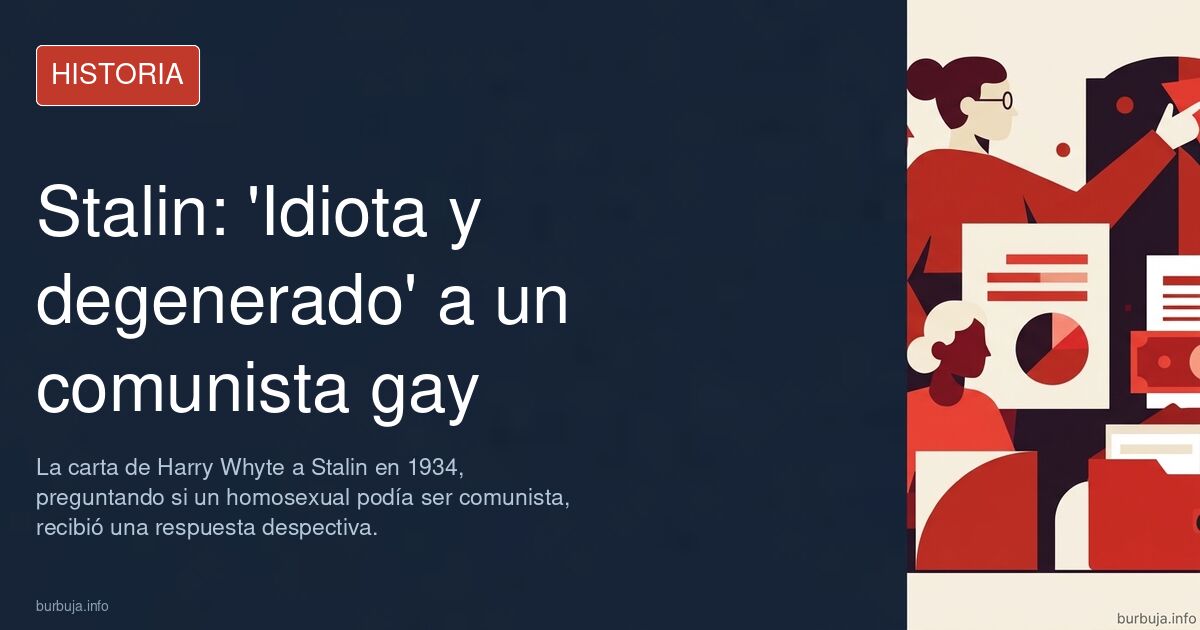 Carta de Harry Whyte a Stalin con la respuesta manuscrita 'Idiota y degenerado'
