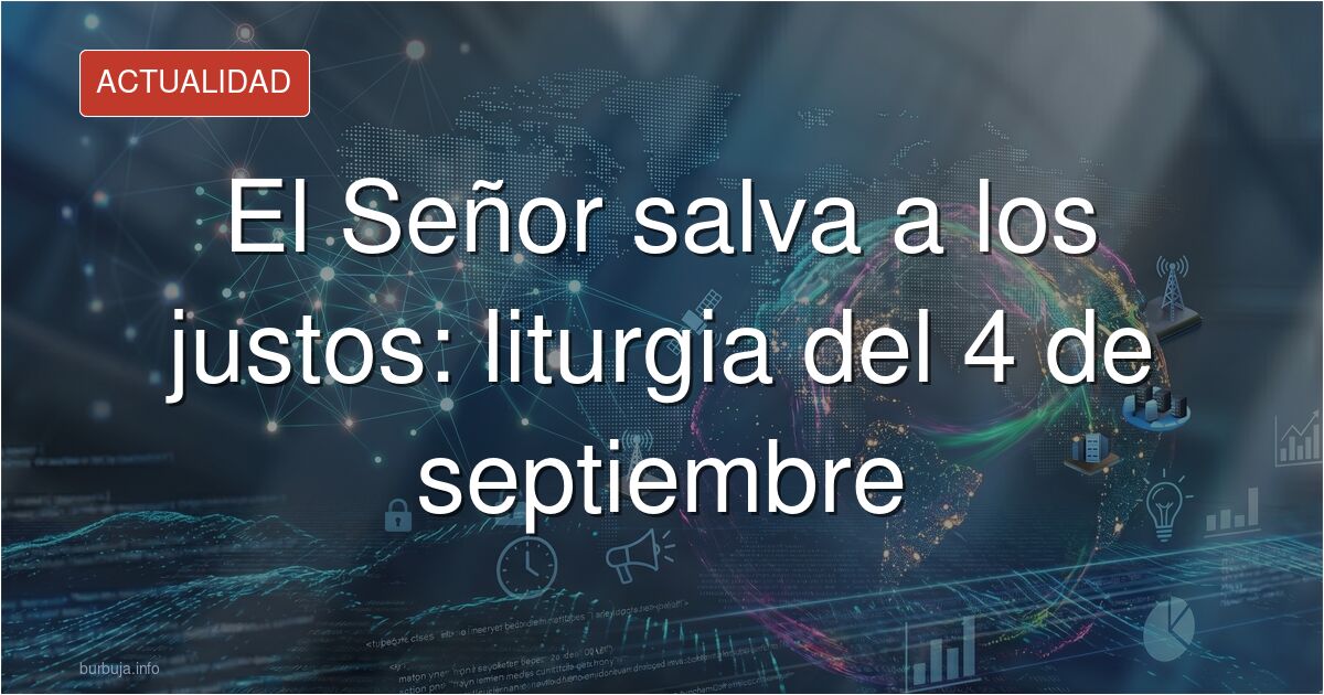 Imagen de la liturgia del 4 de septiembre con el salmo 36 y el Rosario desde Lourdes