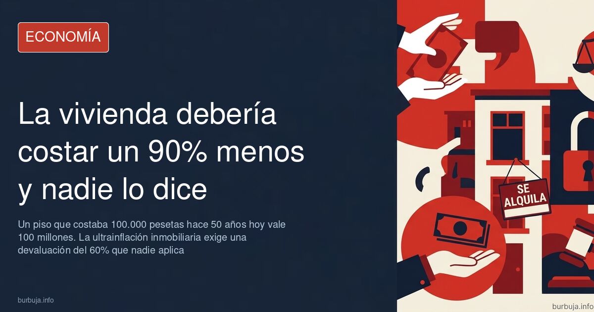 Gráfico comparativo del precio de la vivienda en España desde 1970 hasta 2026, mostrando una curva ascendente frente a salari