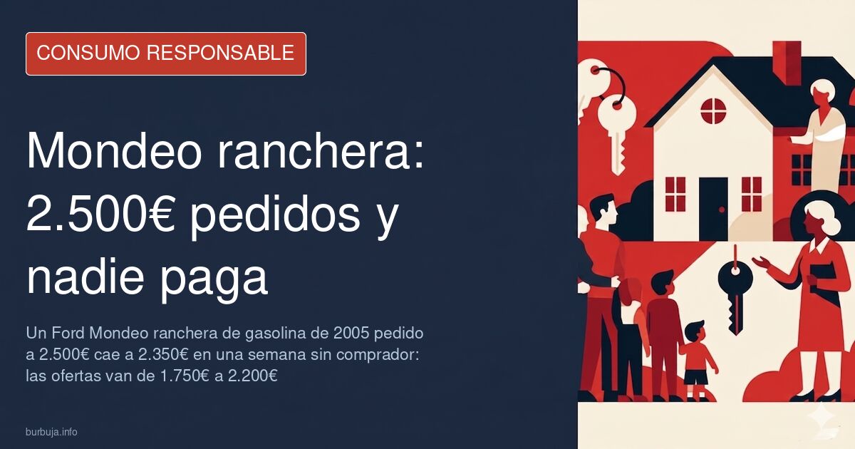 Mondeo ranchera gasolina: de 2.500€ a 2.350€ sin comprador