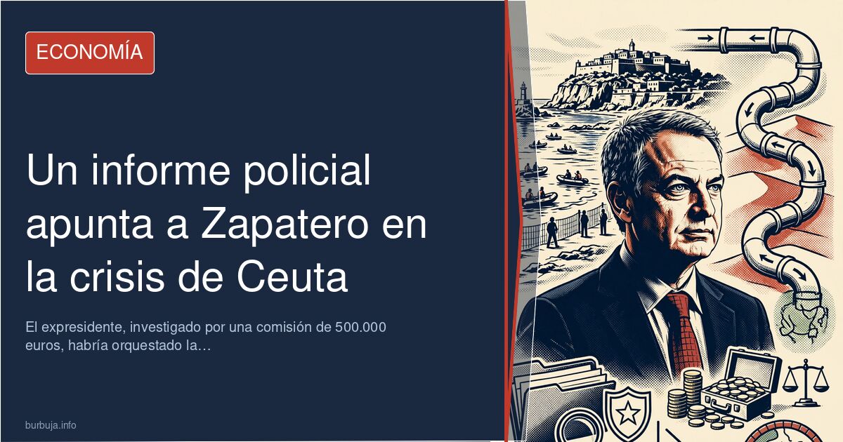 Bandera de España y de Marruecos en el contexto de la crisis migratoria de Ceuta, con la figura de José Luis Rodríguez Zapate