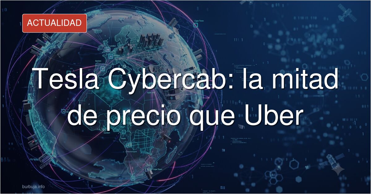 Tesla Cybercab en Austin, Texas, con precios comparados con Uber