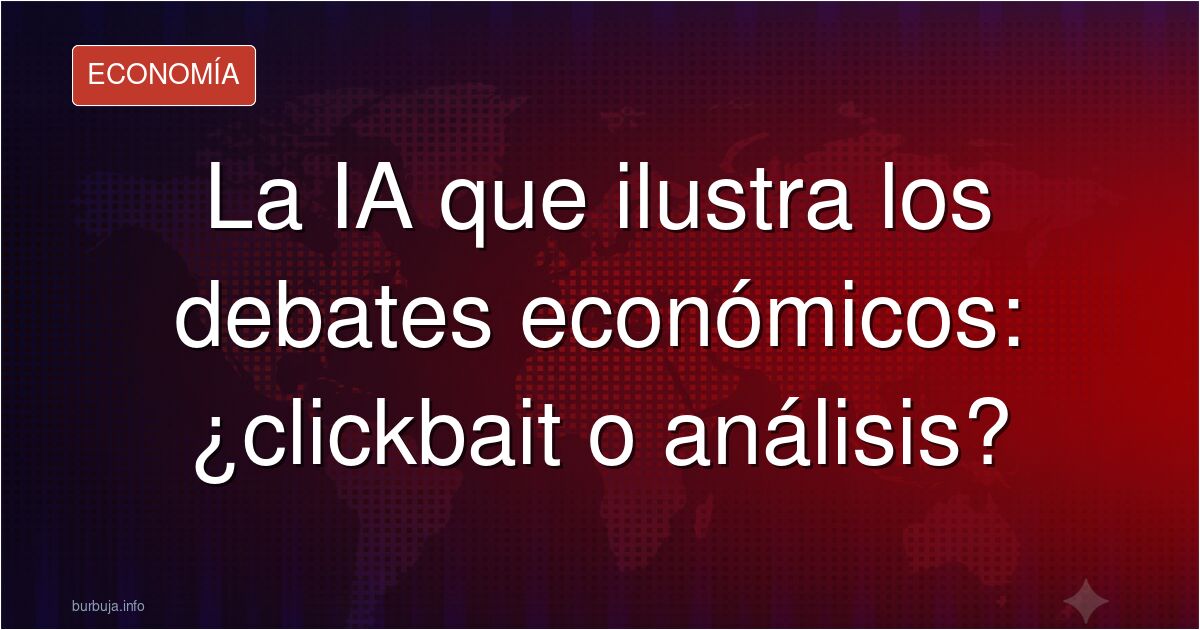 Imagen generada por IA con errores anatómicos en la portada de un debate económico